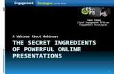 The Secret Ingredients Of Powerful Online Presentations