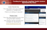 Funding for Federally Qualified Health Centers