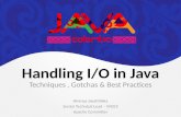 Handling I/O in Java