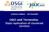 OSGi Community Event 2010 - OSGi and Terracotta - replication of states for clustered services