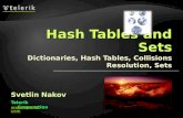 18. Dictionaries, Hash Tables and Sets