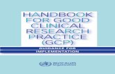 Hand book of good clinical research practice