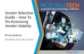 The Vendor Selection Guide - How to on Assessing Vendor Viability