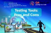 Testing Tools: Pros and Cons