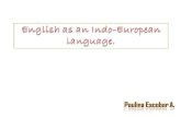 English as an indo european language