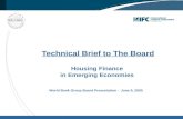 Technical Brief to The Board