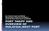Port tariff and overview of Malaysia west port's tariff