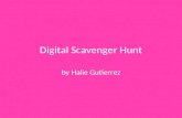 H gutierrez digital scavenger hunt