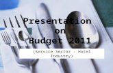 Budget on hotel industry