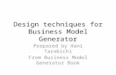 Design Techniques for Business Model Generator