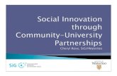 Supporting Social Innovation through Community-University Partnerships