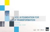 VCE A Foundation for IT Transformation