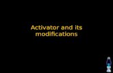Activator and its modifications