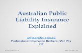 Australian public liability explained by Professional Insurance Brokers