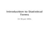 Introduction to statistical terms