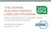 The ASHRAE Building Energy Labeling Program