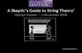New York Skeptics Society talk, 1 Nov 08