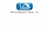Quickword How To
