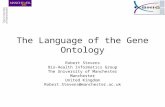 The Language of the Gene Ontology