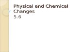 5.6 Physical & Chemical Changes