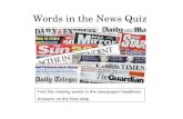 Words In The News Quiz