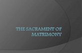 Sacraments of _vocation
