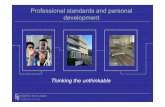 Professional standards and personal development