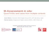 M-Assessment in situ:  QuesTInSitu and cases from multiple contexts