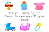 Are You Carrying the Essentials on Your Diaper Bag