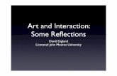 Art and Interaction: Some Reflections