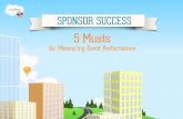 Sponsor Success Webinar #1 - Five Musts for Measuring Event Performance