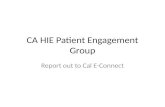 Patient engagement report for California