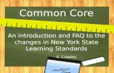 Common Core Presentation NYCDOE Expectations