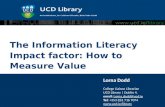 Dodd - The information literacy impact factor: how to measure value