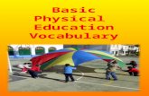 Basic Physical Education Vocabulary