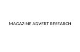 Magazine advert research
