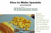 How to Make Spaetzle