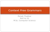 Context free grammars
