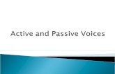 Active passive voices