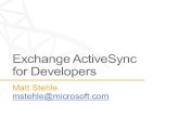 Exchange active sync for developers