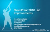 SharePoint 2010 list improvements