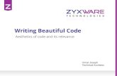 Code quality - aesthetics & functionality of writing beautiful code