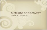 Chapter 13   methods of discovery