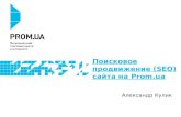 Поисковое продвижение (SEO) сайта на Prom.ua