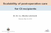 Dr. Dr. h.c. Monika Lehnhardt - Scalability of post-operative care by CI recipients