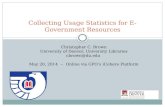 Collecting Usage Statistics for E-Government Resources