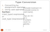 4 Type conversion functions