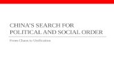 China’s search for political and social order