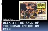 The fall of the roman empire on film