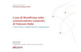 L’uso di WordPress nella comunicazione corporate di Telecom Italia